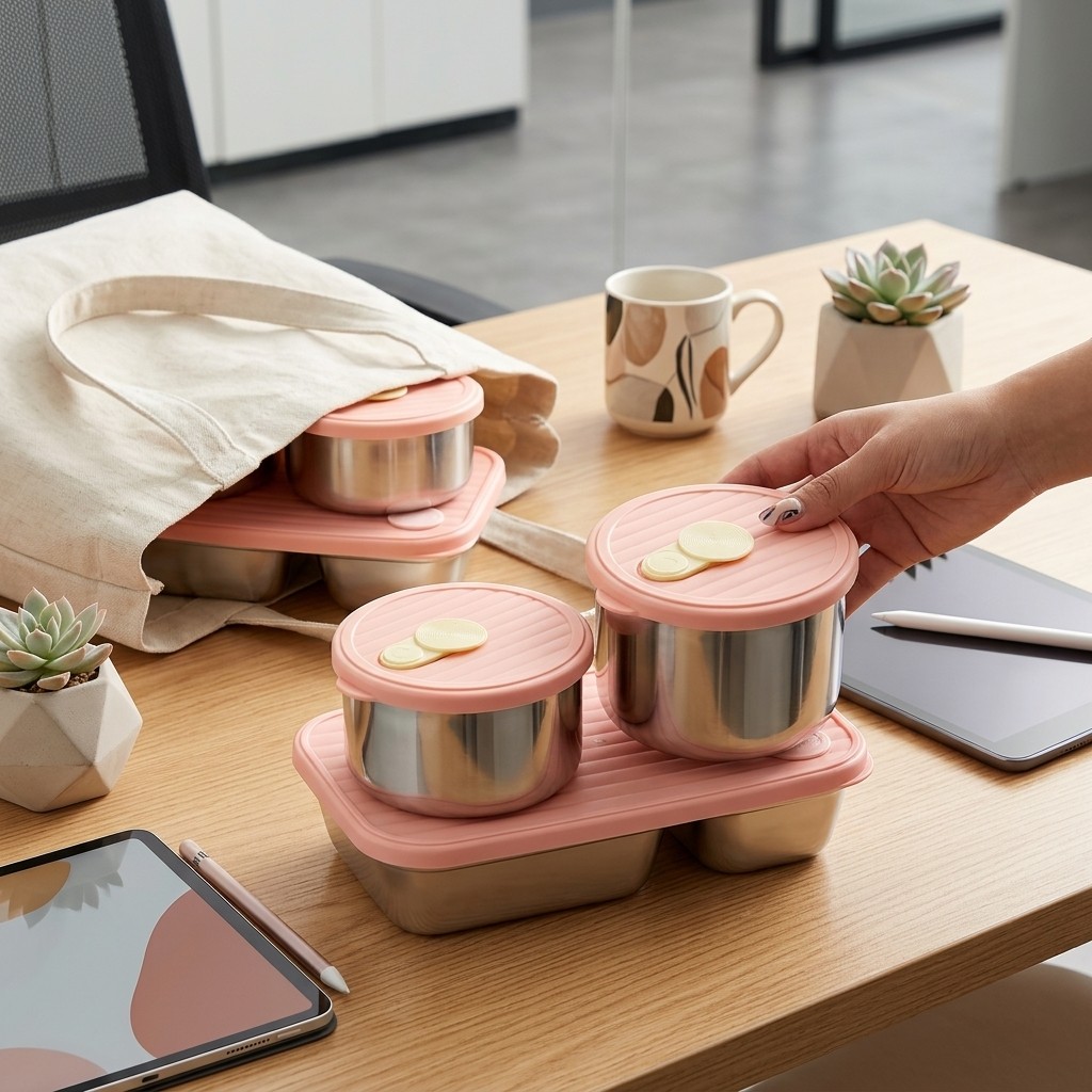 Meal Prep For Office - Set di Contenitori per Pranzo in