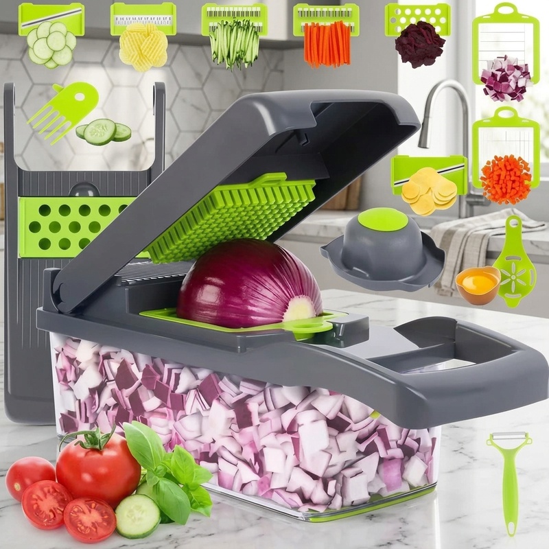Meal Prep Dinners - Affettatrice, tritatrice e tagliatrice multifunzione per