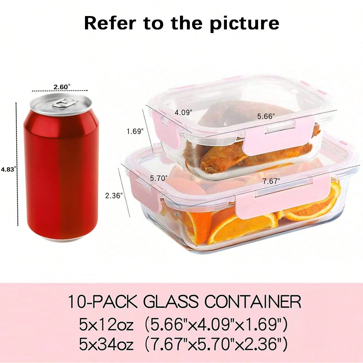 Set di 10 Contenitori in Vetro - Meal Prep For Office recensione e prezzo