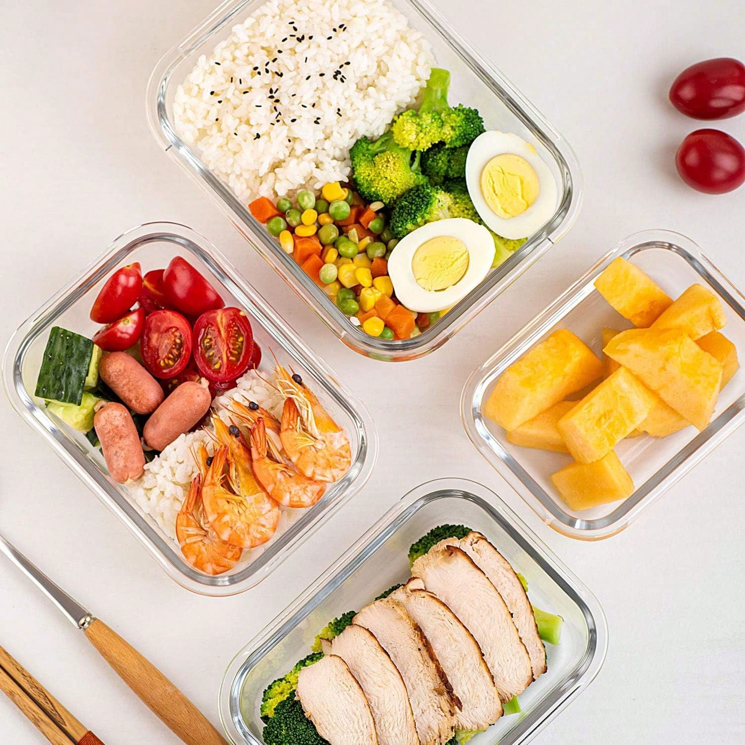 Set di 10 Contenitori in Vetro - Meal Prep For Office recensione e prezzo